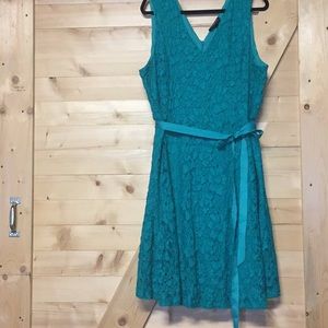 Lane Bryant Teal Green (jade) Lace dress